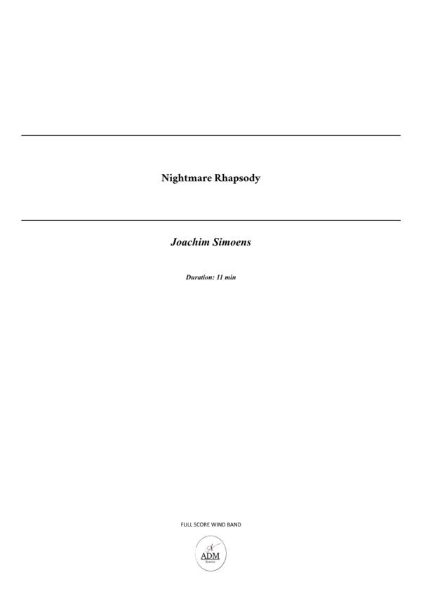 2026001.01 - Full score - Nightmare Rhapsody_1 Nightmare Rhapsody