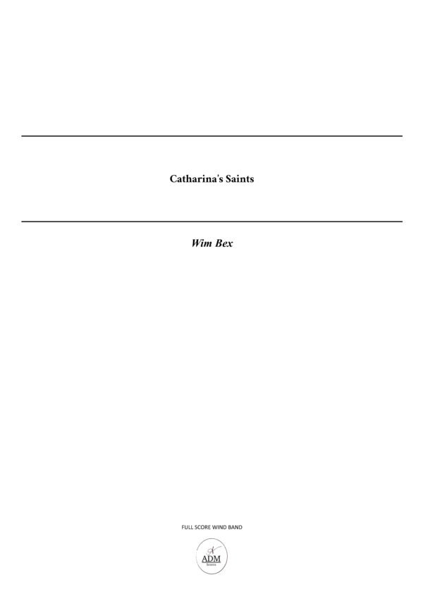 2026003.01 - Full score - Catharina's Saints_1 Catharina's Saints